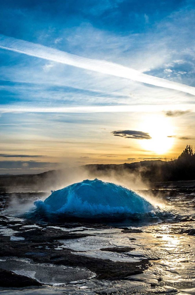 The bulbbe of Strokkur Geyser