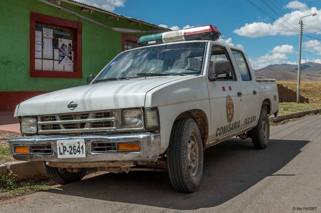 Police car at Pukara